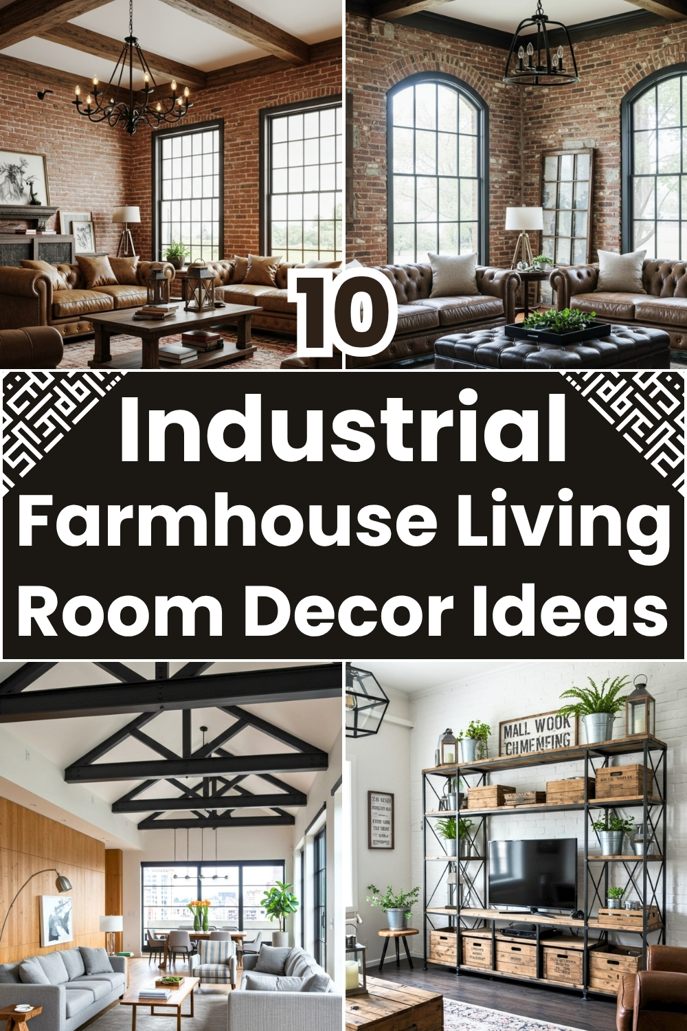 best Industrial Farmhouse Living Room Decor Ideas