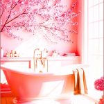 A Dreamy Romantic Bathroom With A Freestanding White Bathtub