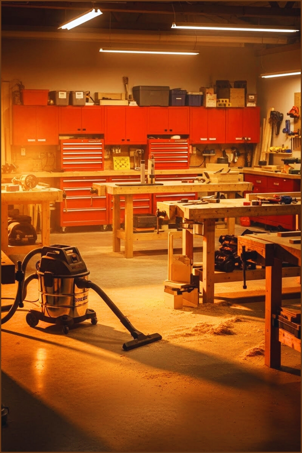 A Professional Garage Workshop With A Powerful Shop