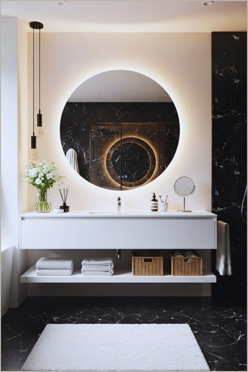 Bathroom Beautifully Balances Modern Design With Smart