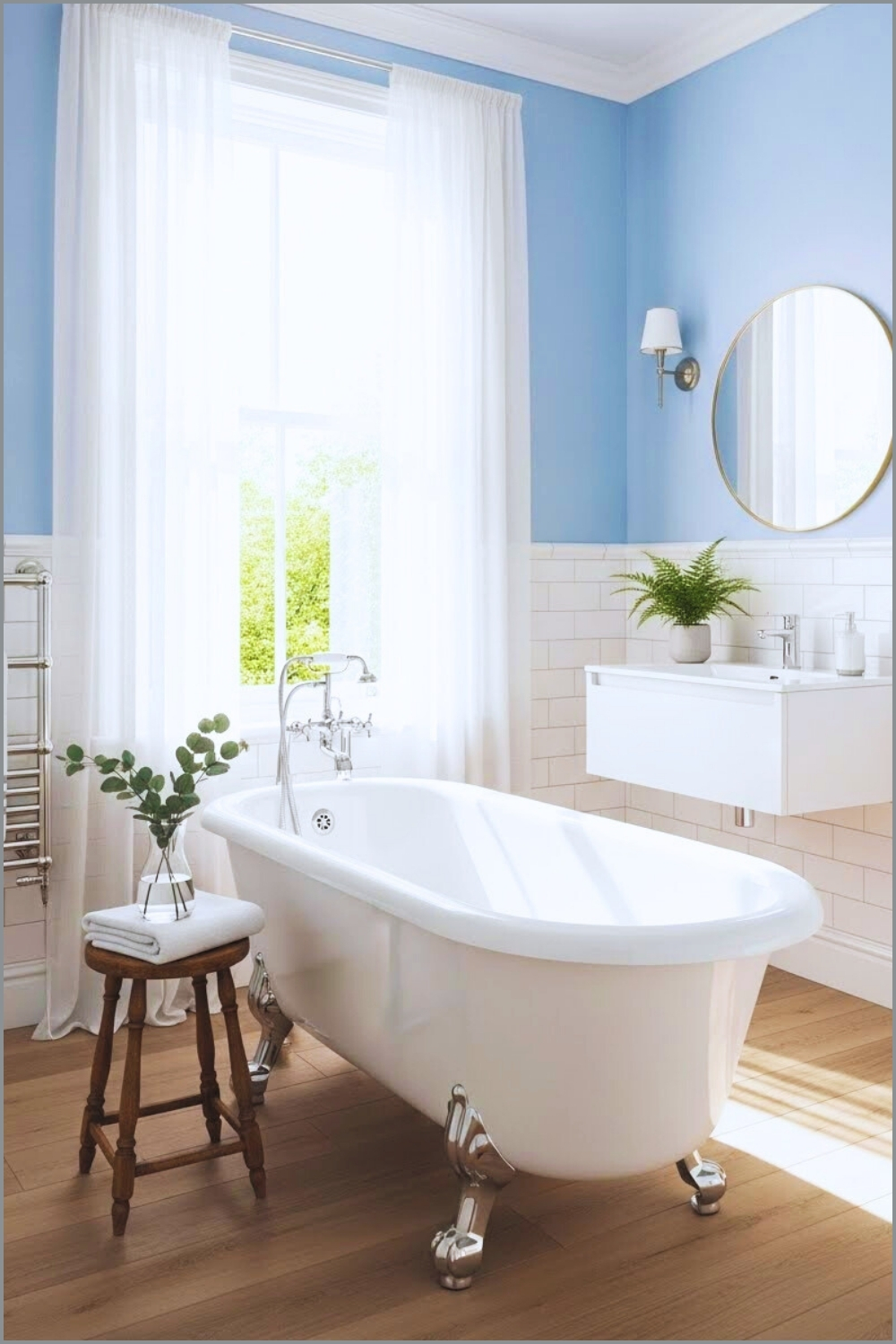 Bathroom Captures A Fresh And Uplifting Look