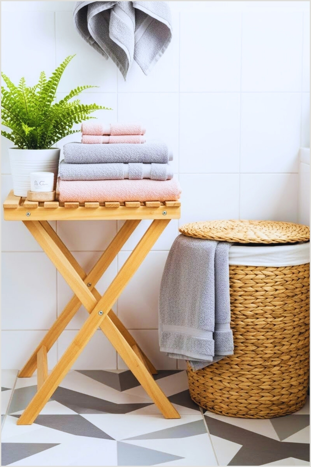 Bathroom Features A Simple Yet Clever Storage Idea a Small