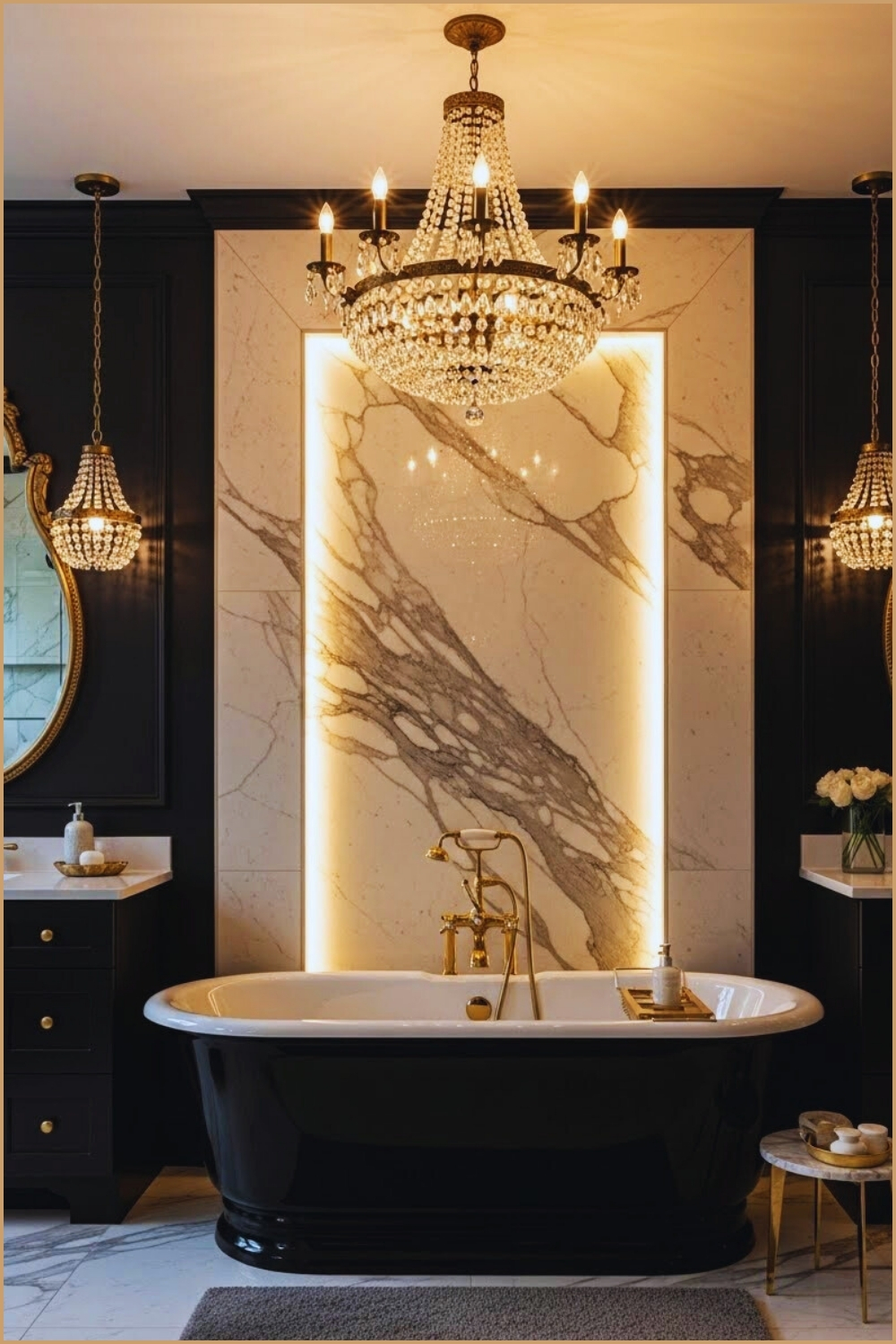 Breathtaking Bathroom Proves How Dramatic Lighting