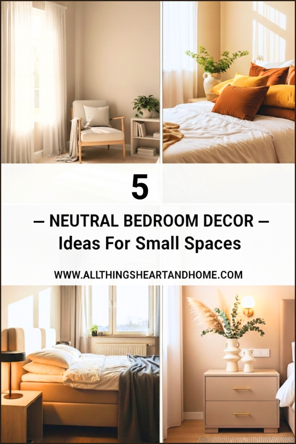 Calm & Stylish Neutral Bedroom Decor Ideas