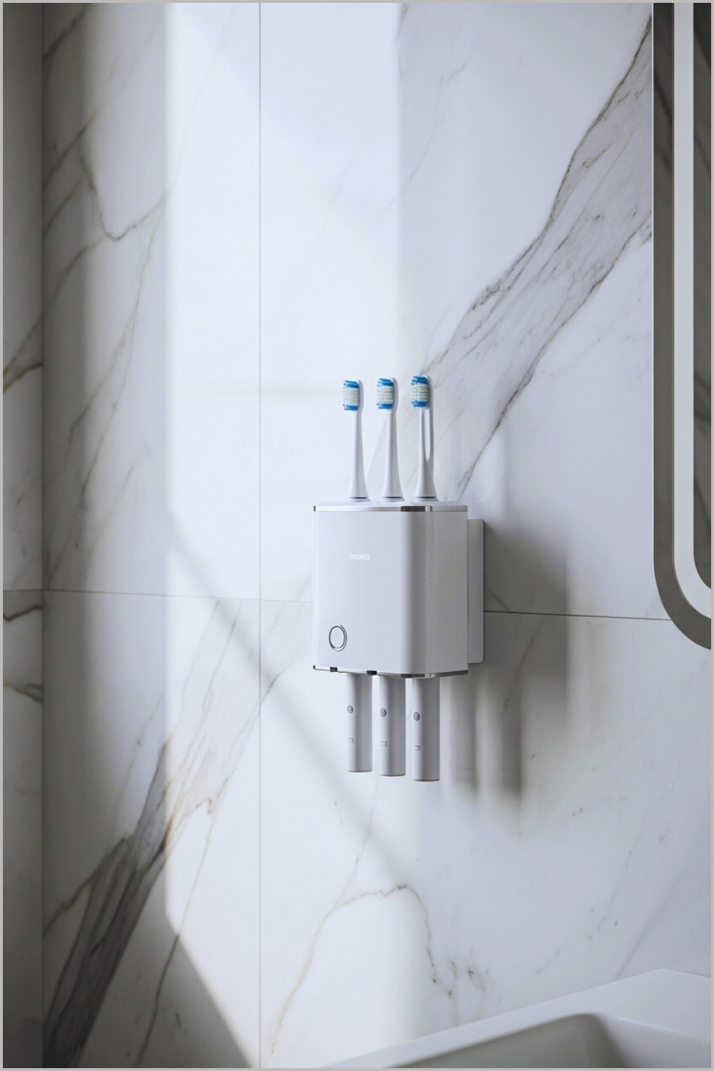 Close Up Modern Bathroom Scene Featuring