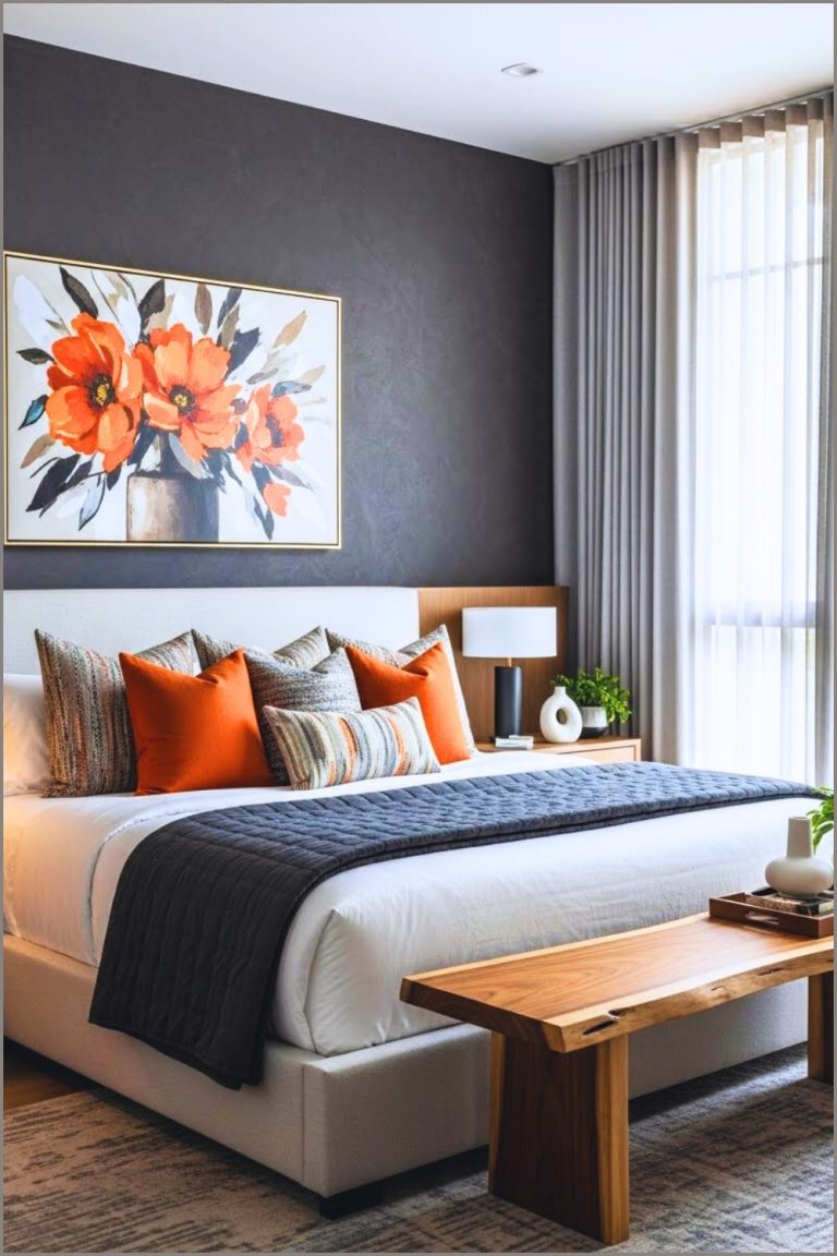 Contemporary Modern Bedroom Interior King Size Platform