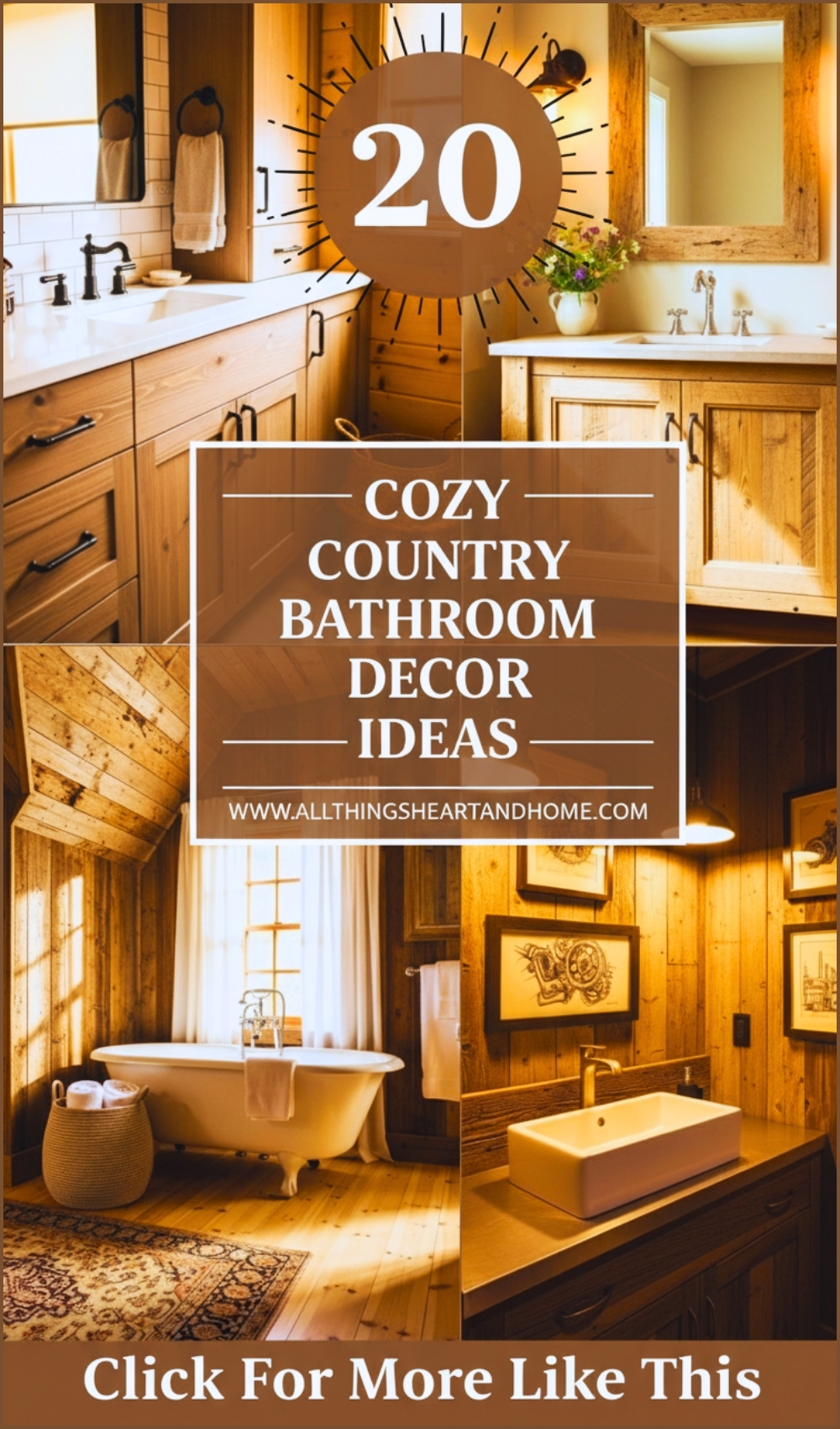Cozy Country Bathroom Decor Ideas