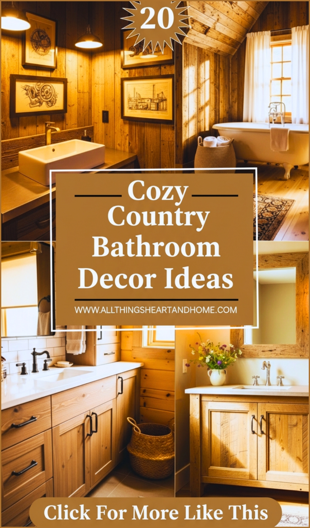 Cozy Country Bathroom Decor Ideas