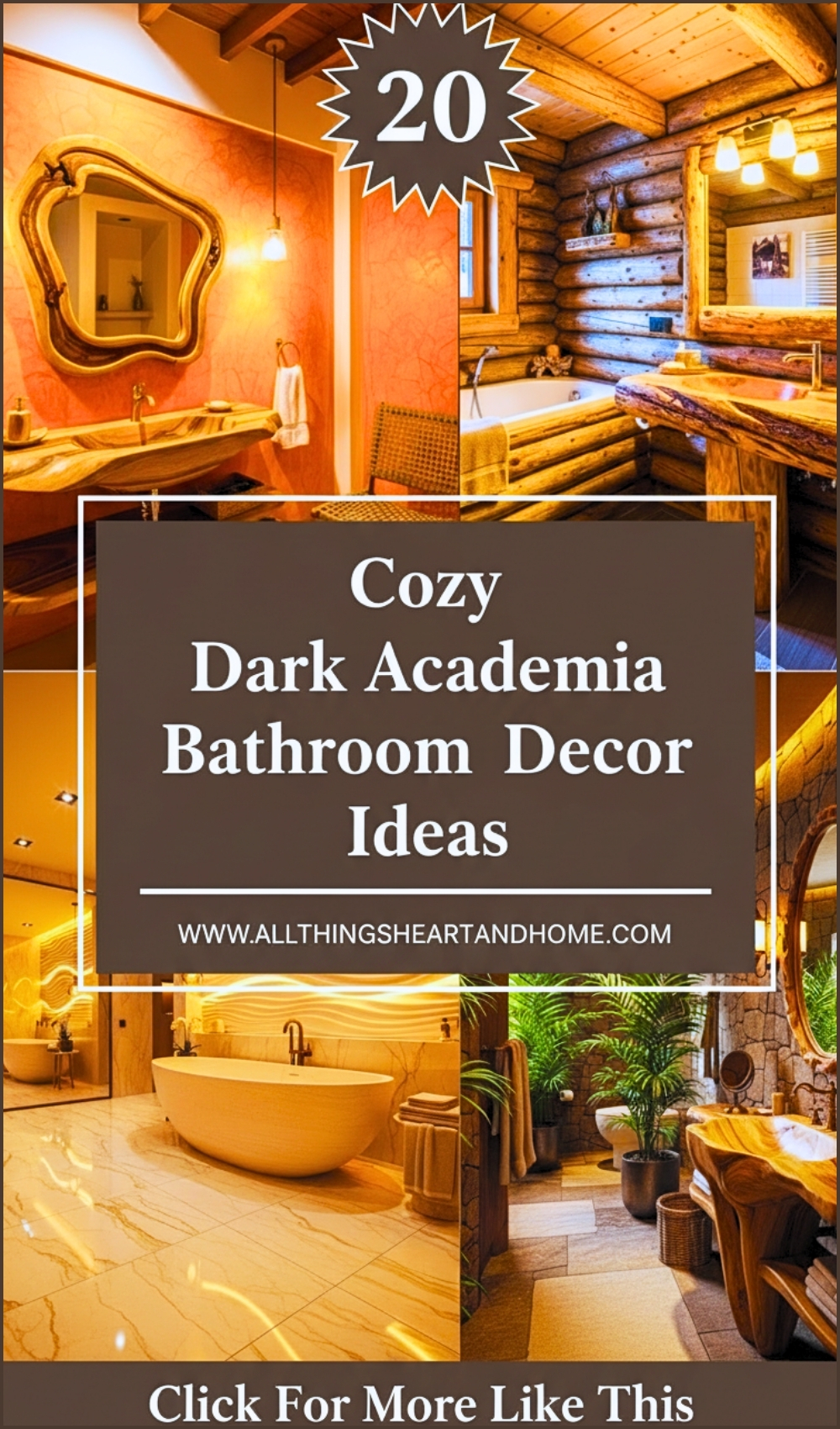 Cozy Dark Academia Bathroom Decor Ideas (1)