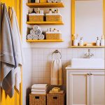 Cozy Well Organized Bathroom Interior With Soft Neutral Tones