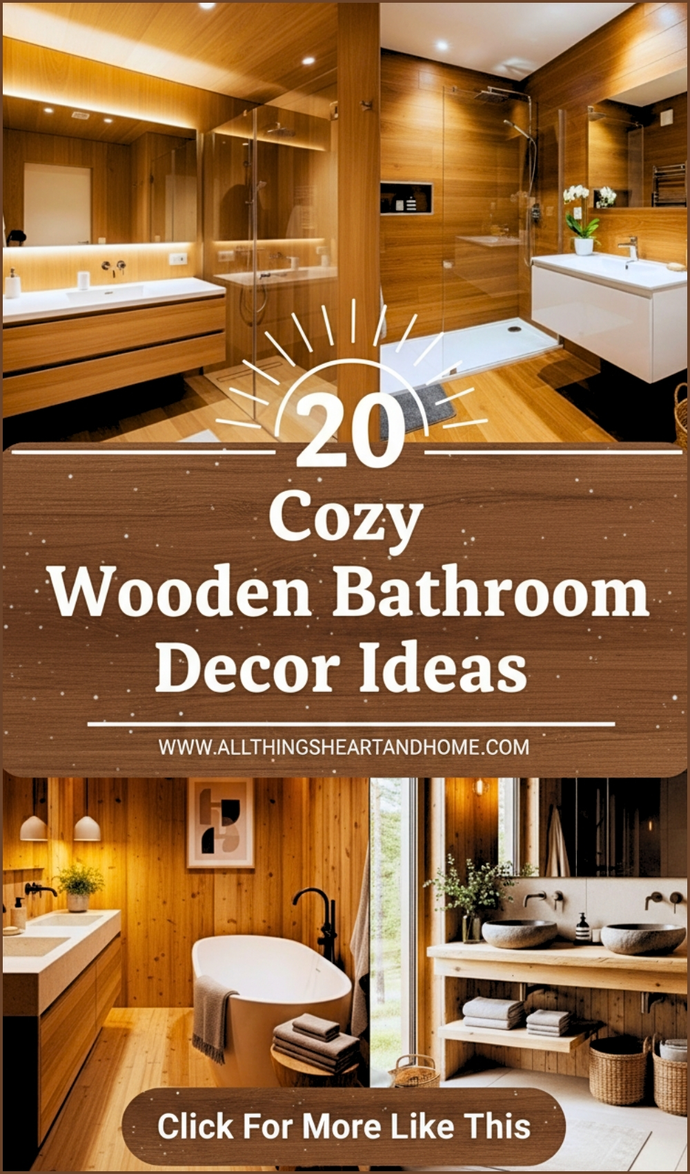Cozy Wooden Bathroom Decor Ideas