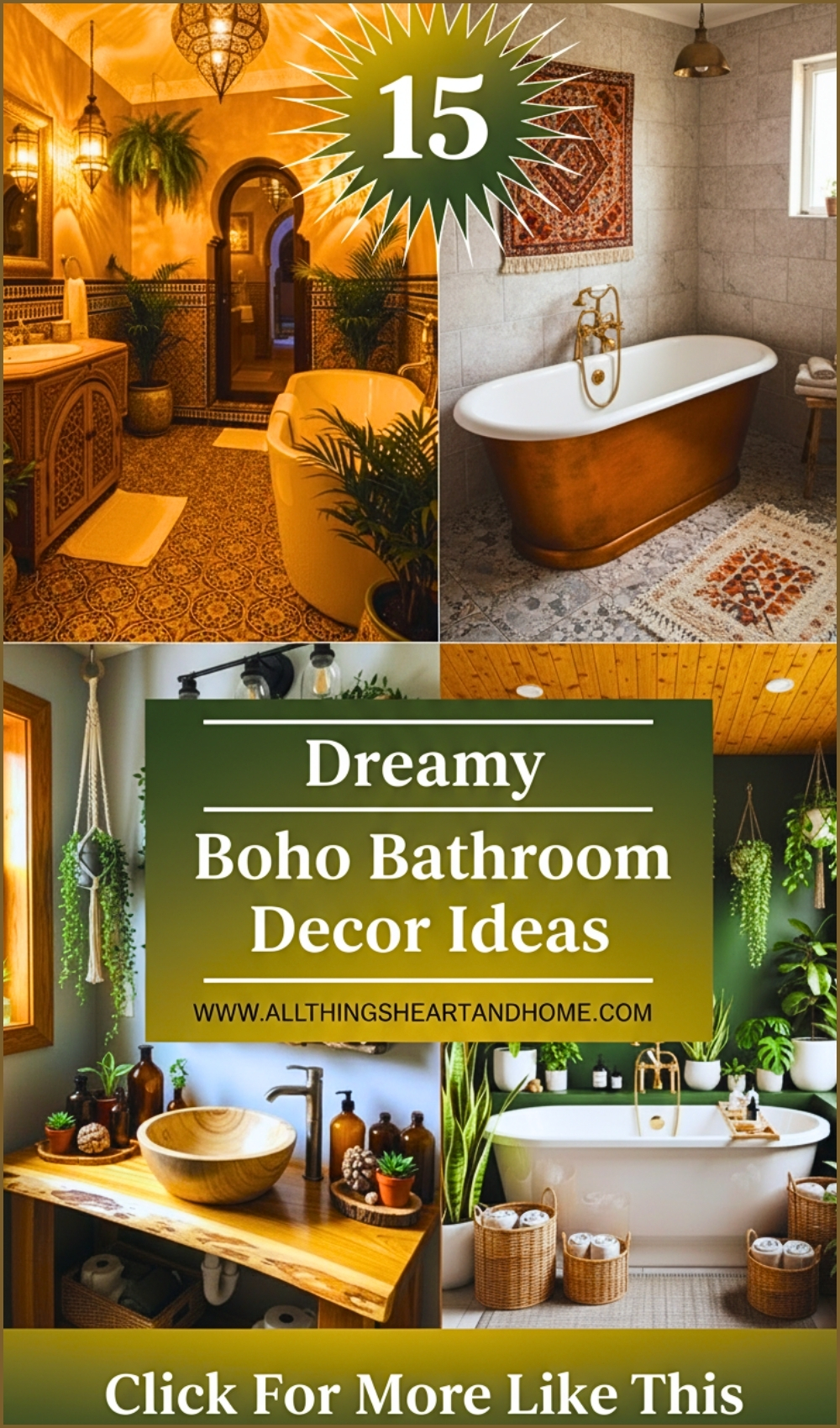 Dreamy Boho Bathroom Decor Ideas