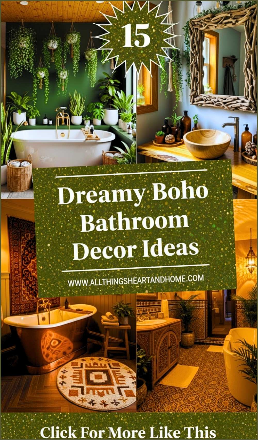 Dreamy Boho Bathroom Decor Ideas