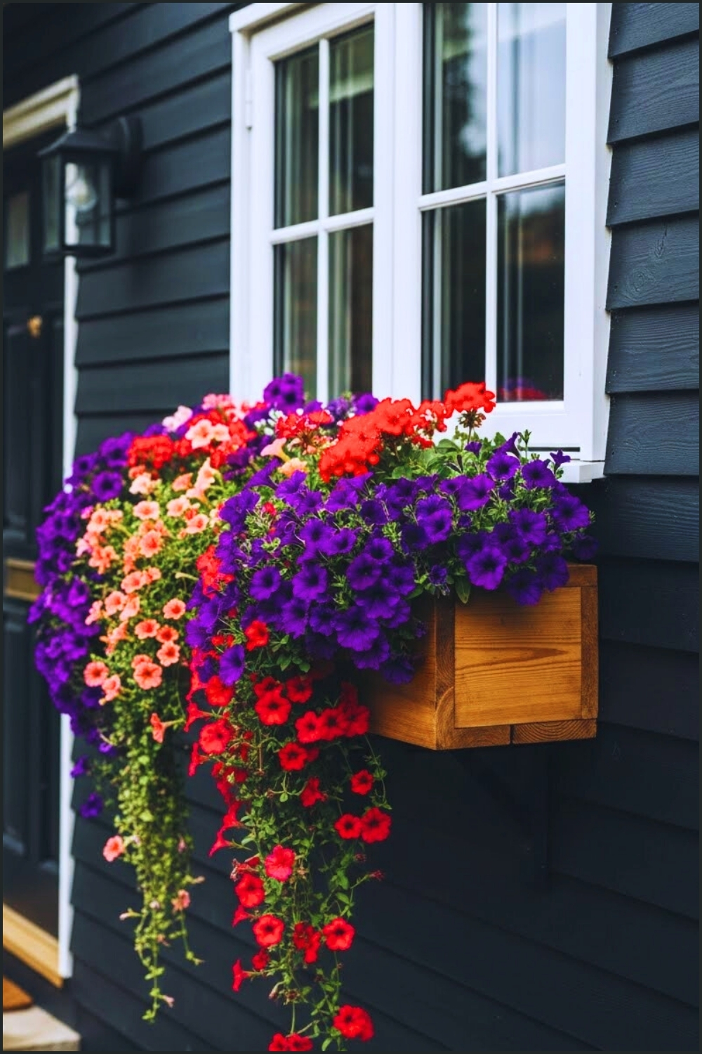 Elegant Cottage Exterior With Dark Painted Wood Siding
