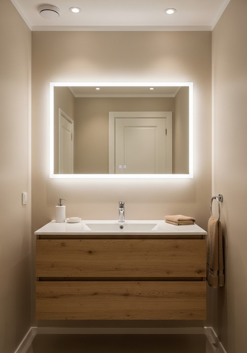 20 Luxury Tiny Bathroom Ideas With Warm Lighting
