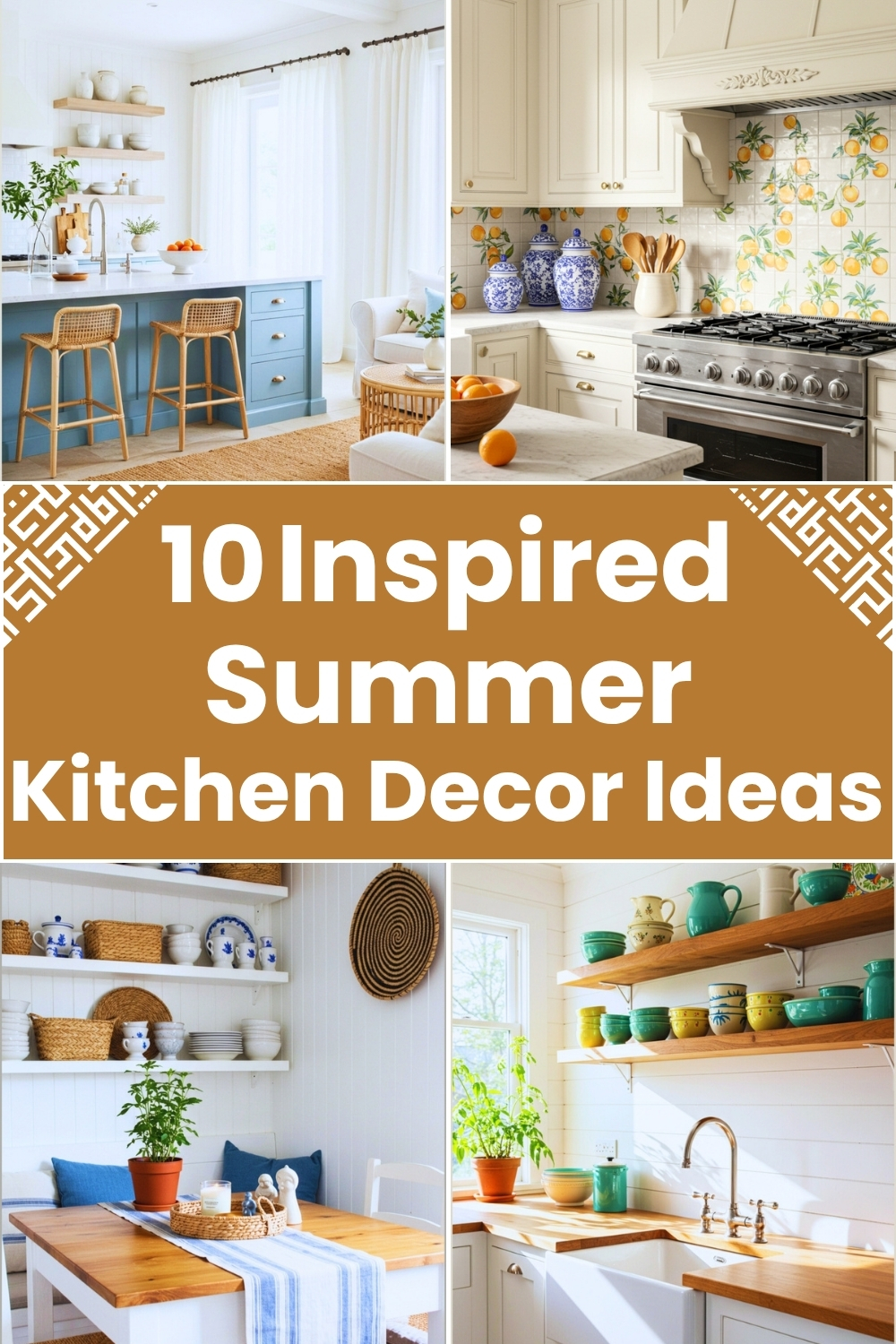 Inspired Summer Kitchen Decor Ideas