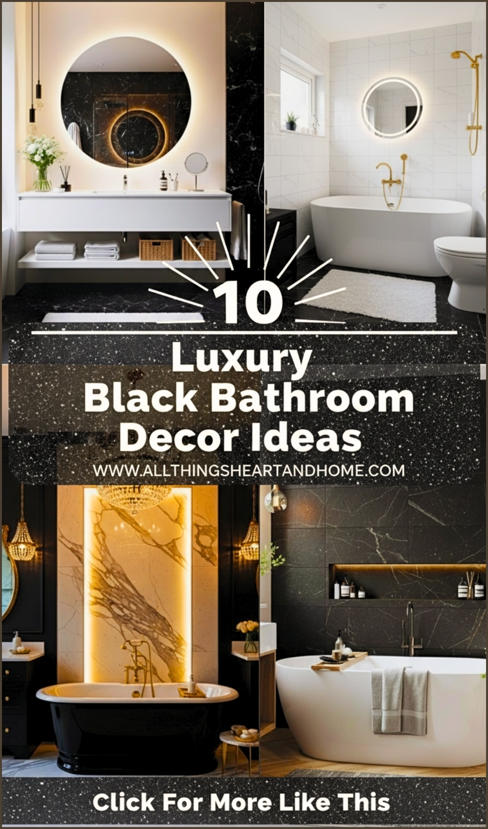 Luxury Black Bathroom Decor Ideas