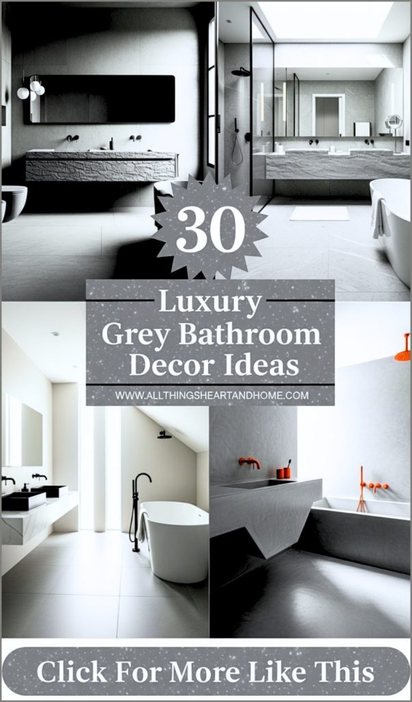 30 Luxury Grey Bathroom Ideas For A Spa Like Feel - All Things Heart ...