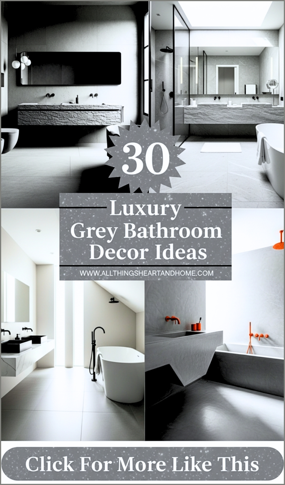 Luxury Grey Bathroom Decor Ideas