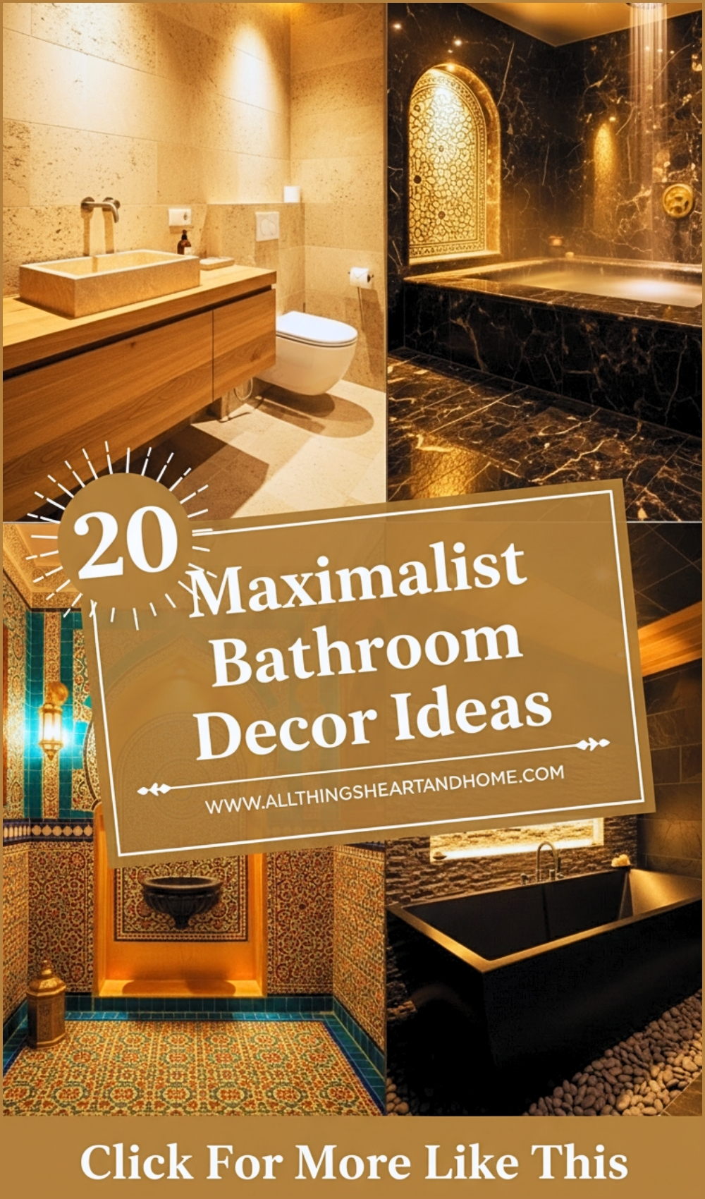 Maximalist Bathroom Decor Ideas