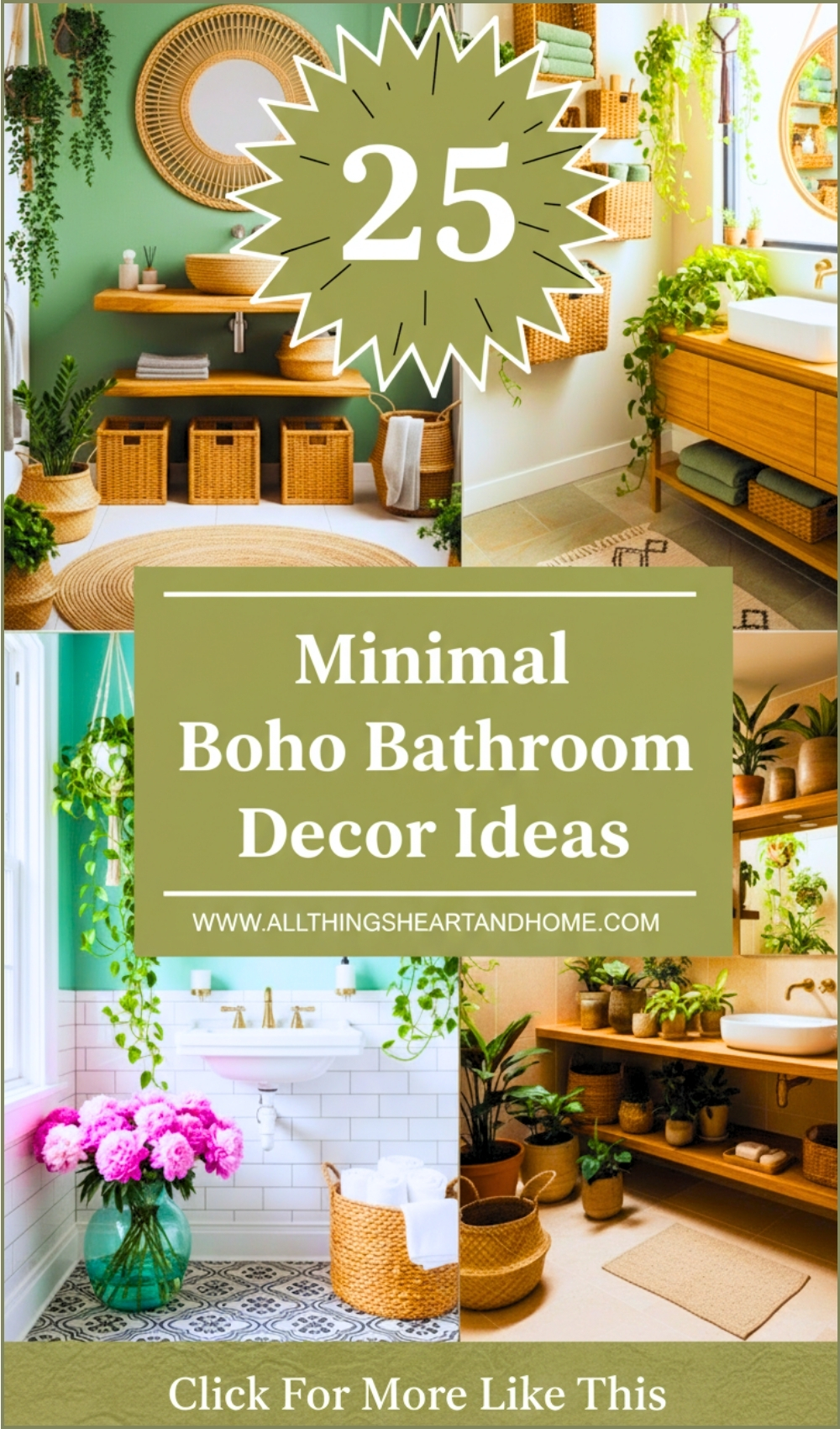Minimal Boho Bathroom Decor Ideas