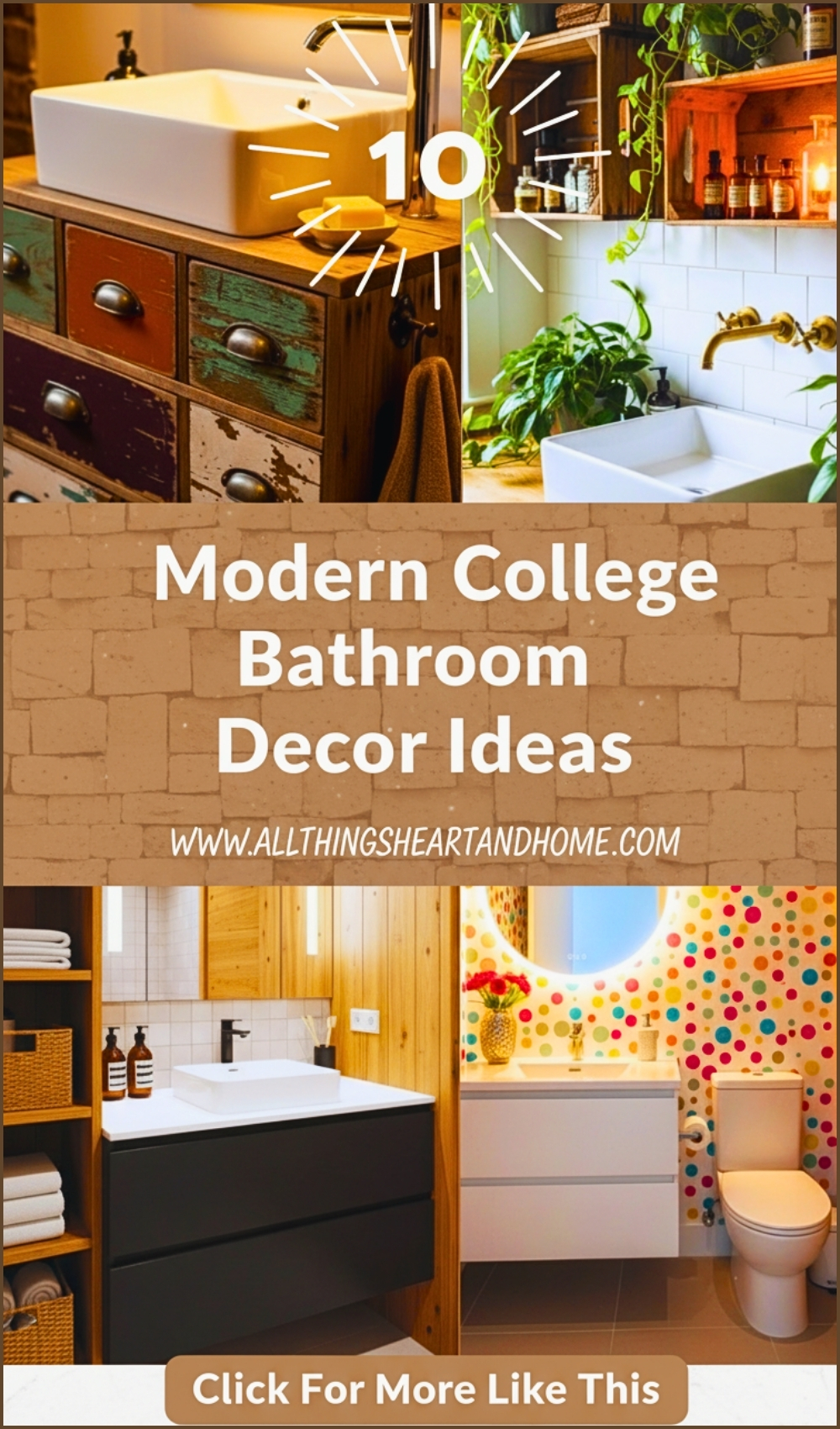 Modern College Bathroom Decor Ideas