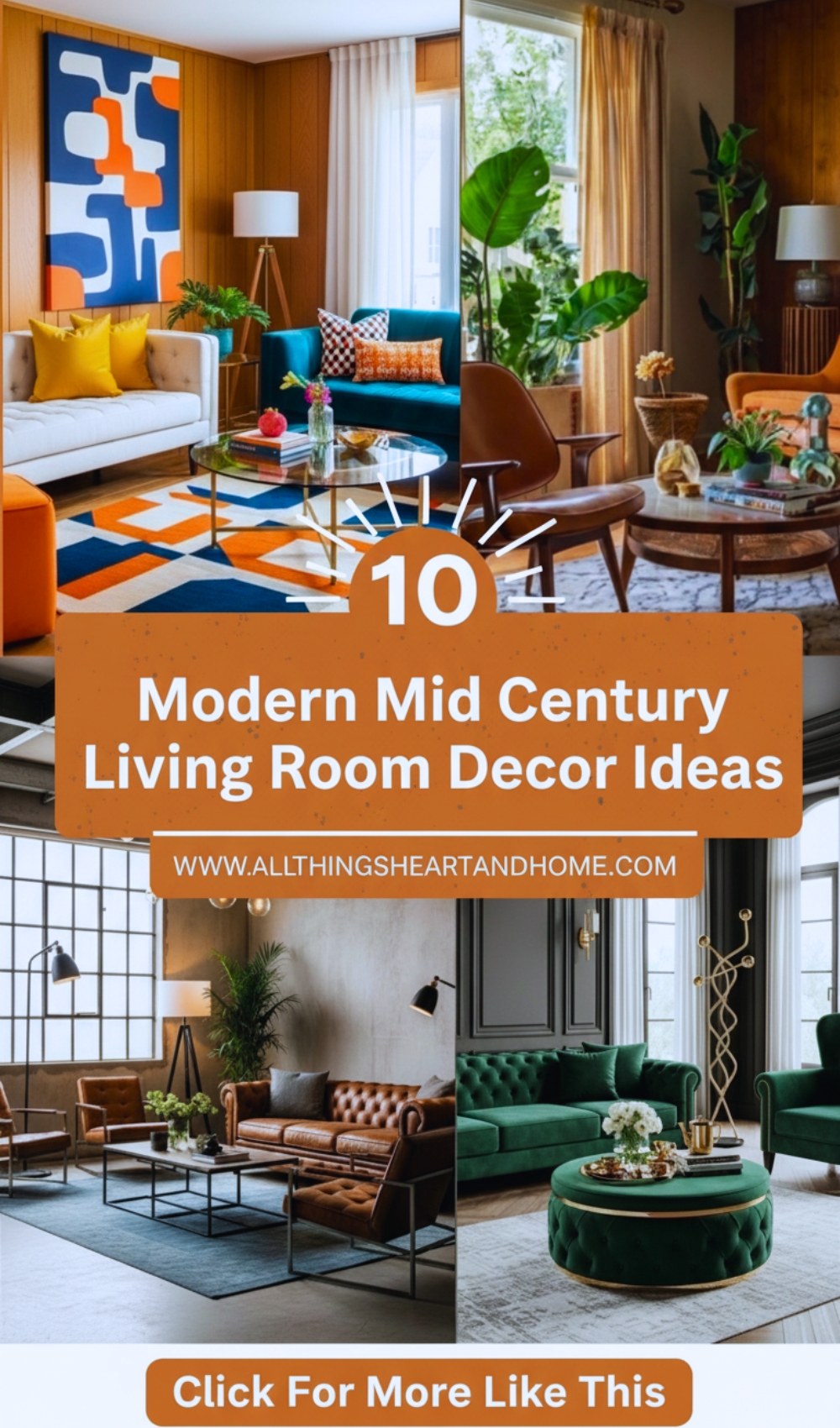 Modern Mid Century Living Room Decor Ideas