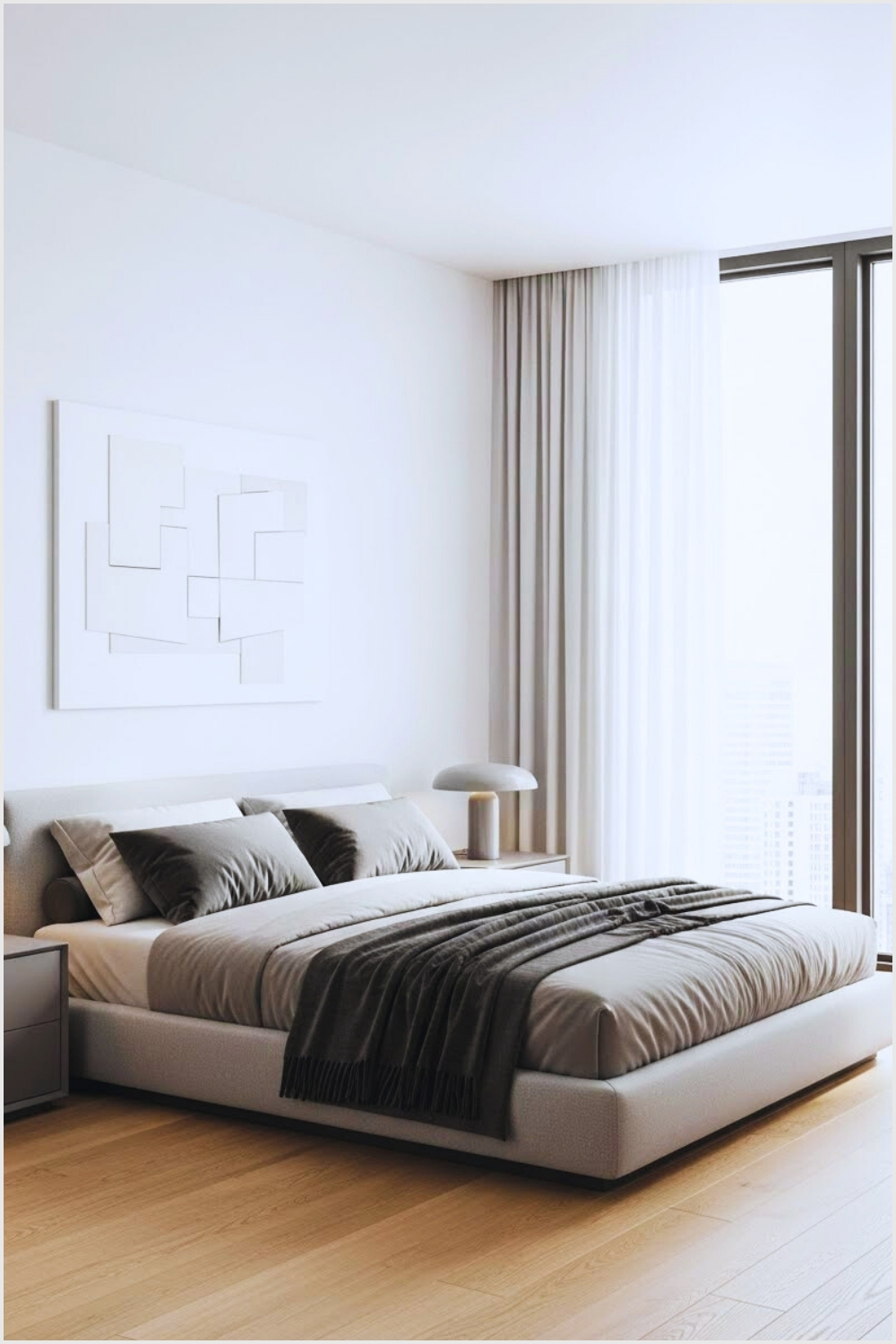 Modern Minimalist Luxury Bedroom Interior