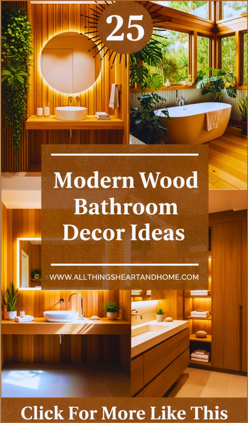 Modern Wood Bathroom Decor Ideas