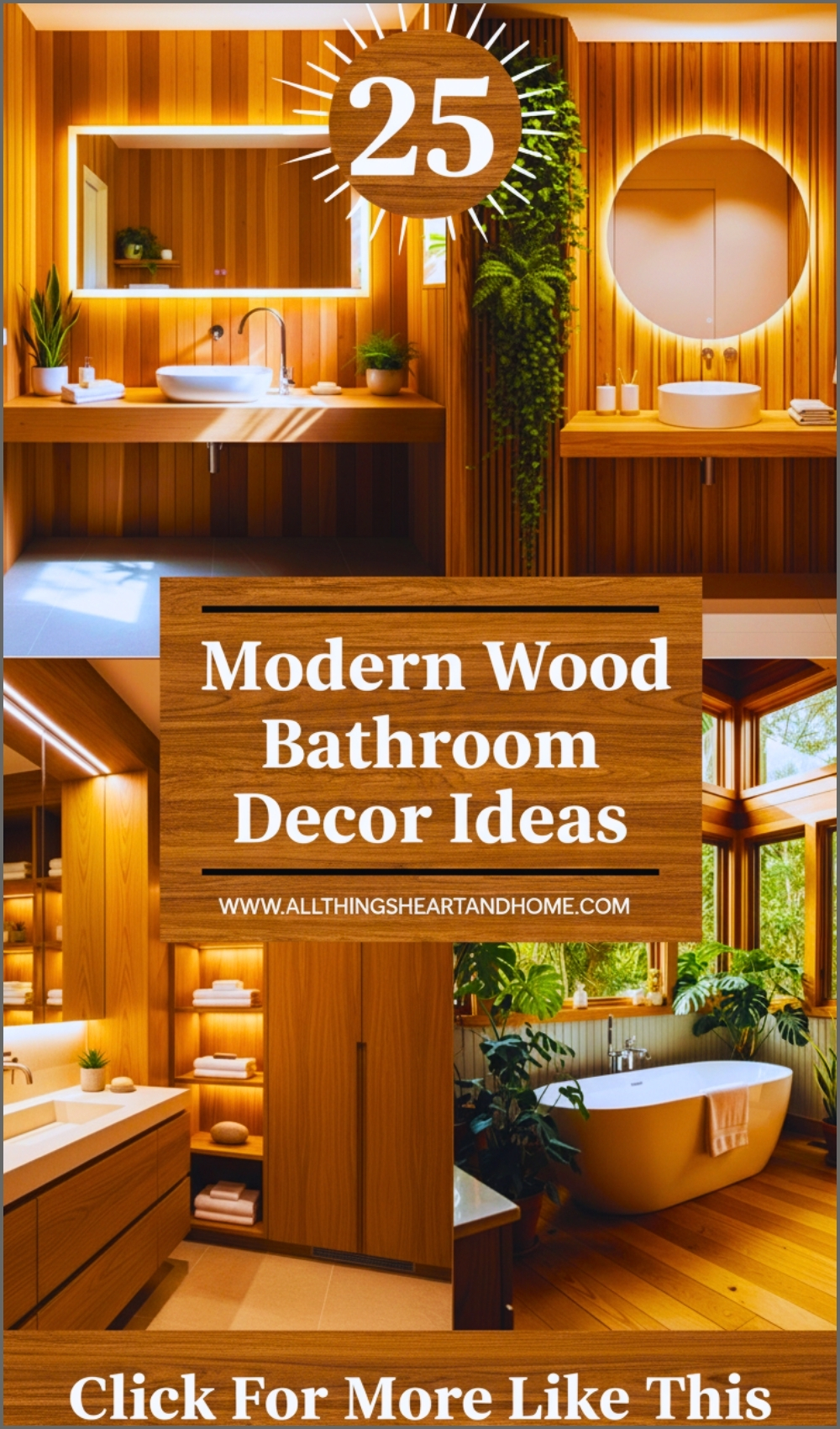 Modern Wood Bathroom Decor Ideas