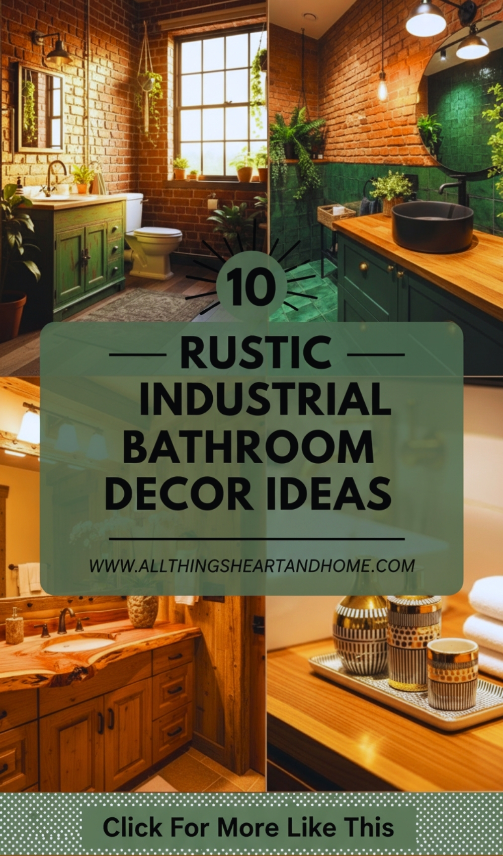 Rustic Industrial Bathroom Decor Ideas