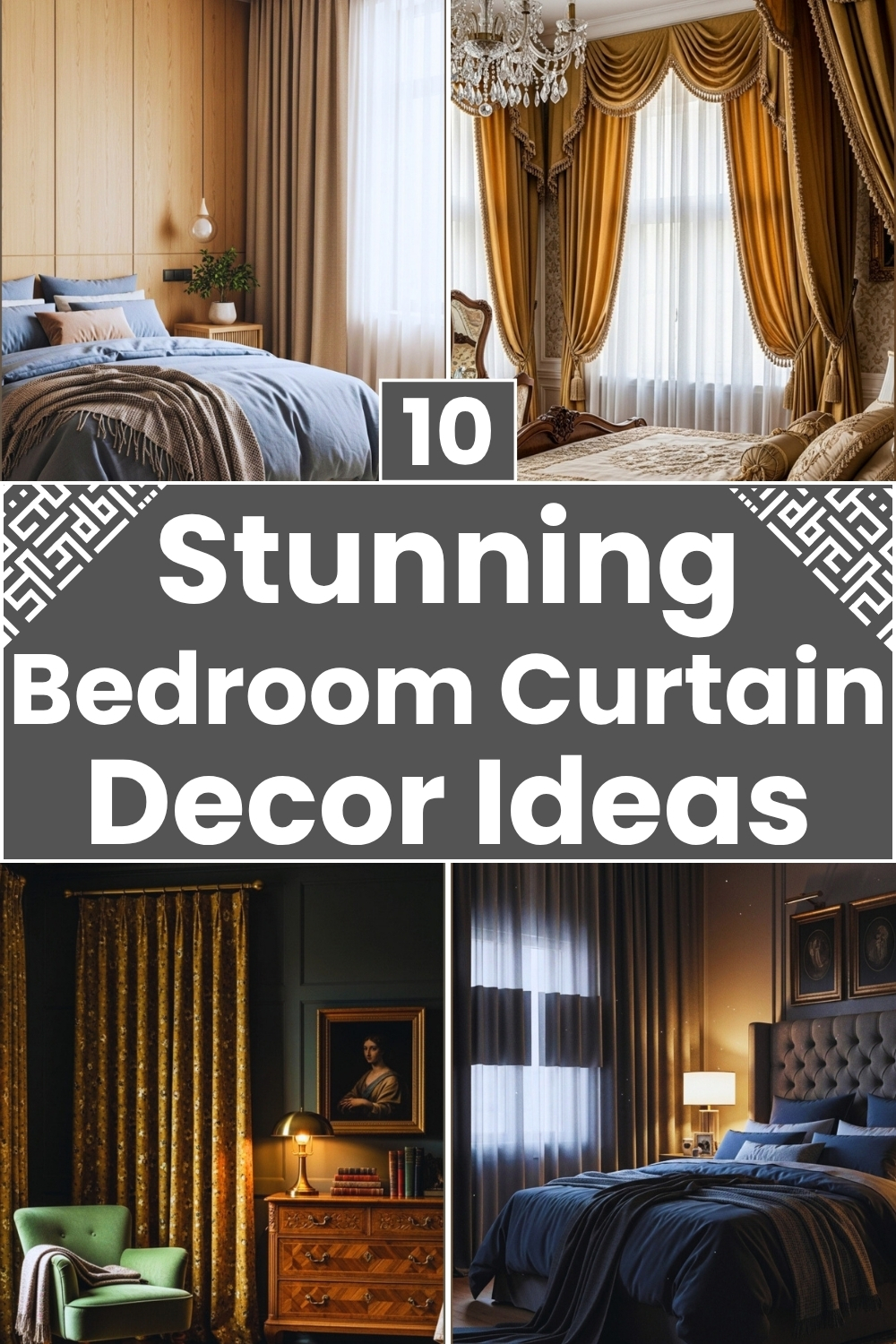 Stunning Bedroom Curtain Decor Ideas.