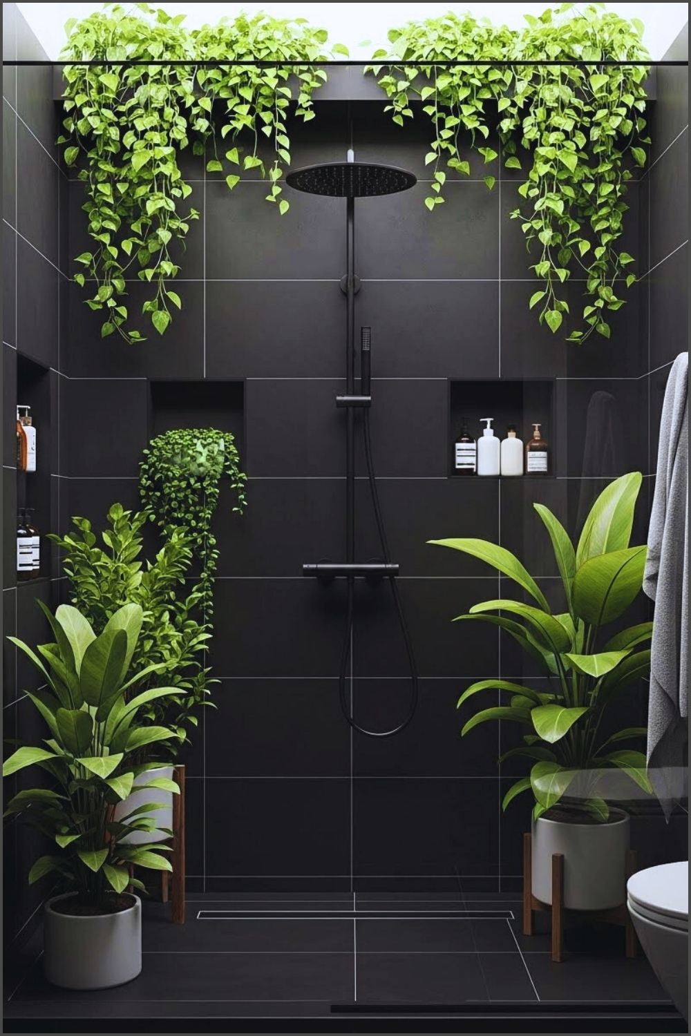 Stunning Shower Design Proves How Powerful GreeneryStunning Shower Design Proves How Powerful Greenery