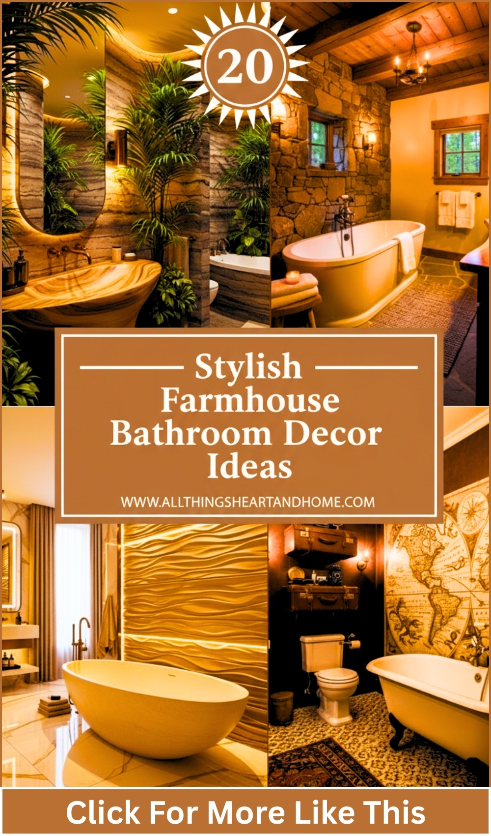 Stylish Farmhouse Bathroom Decor Ideas
