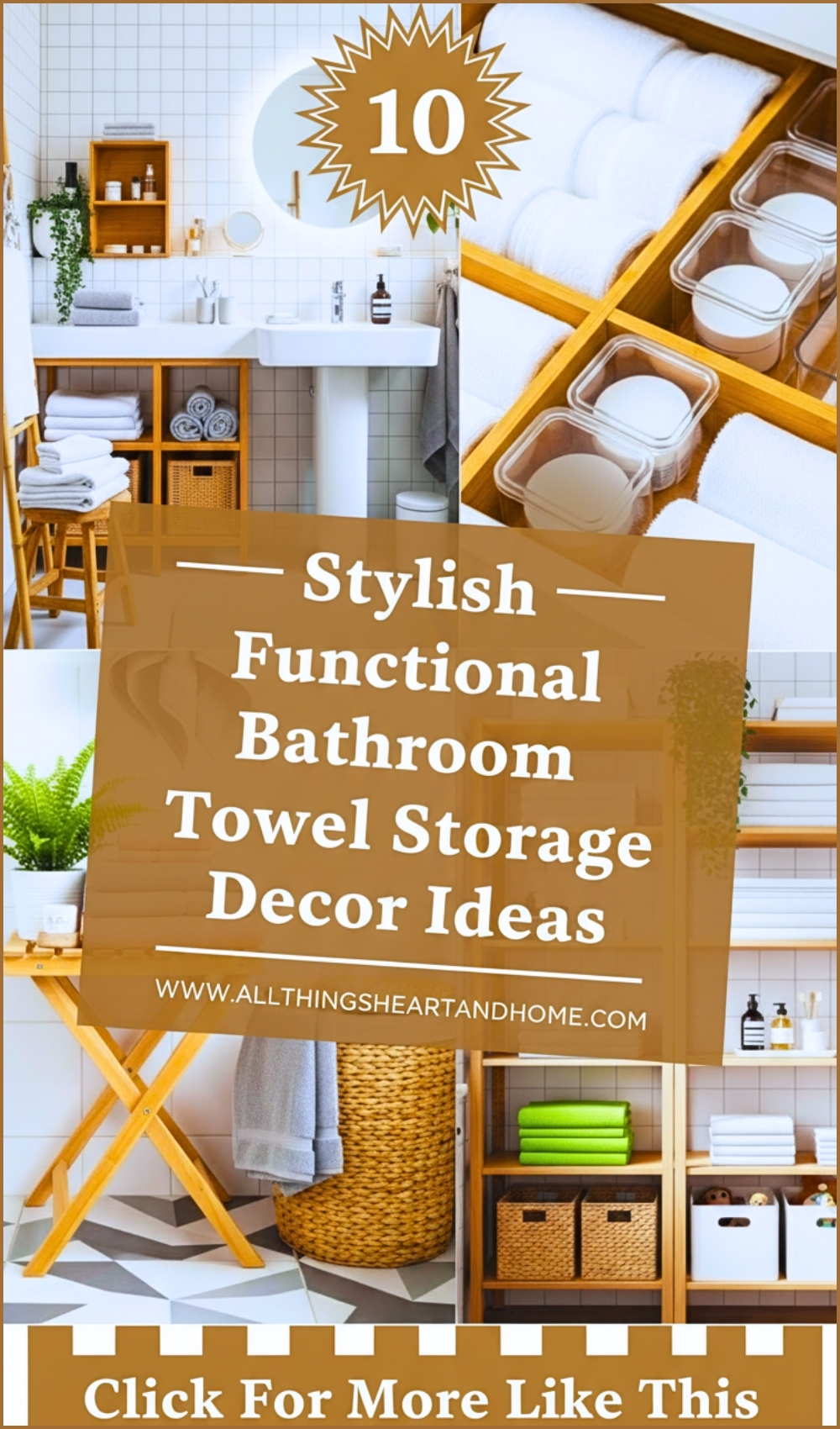 Stylish Functional Bathroom Towel Storage Decor Ideas