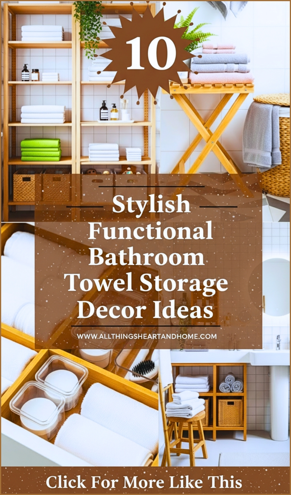 Stylish Functional Bathroom Towel Storage Decor Ideas
