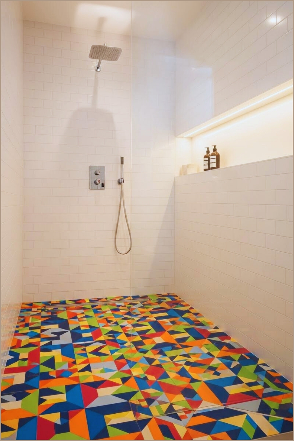 These Vibrant Geometric Floor Tiles Bring Bold