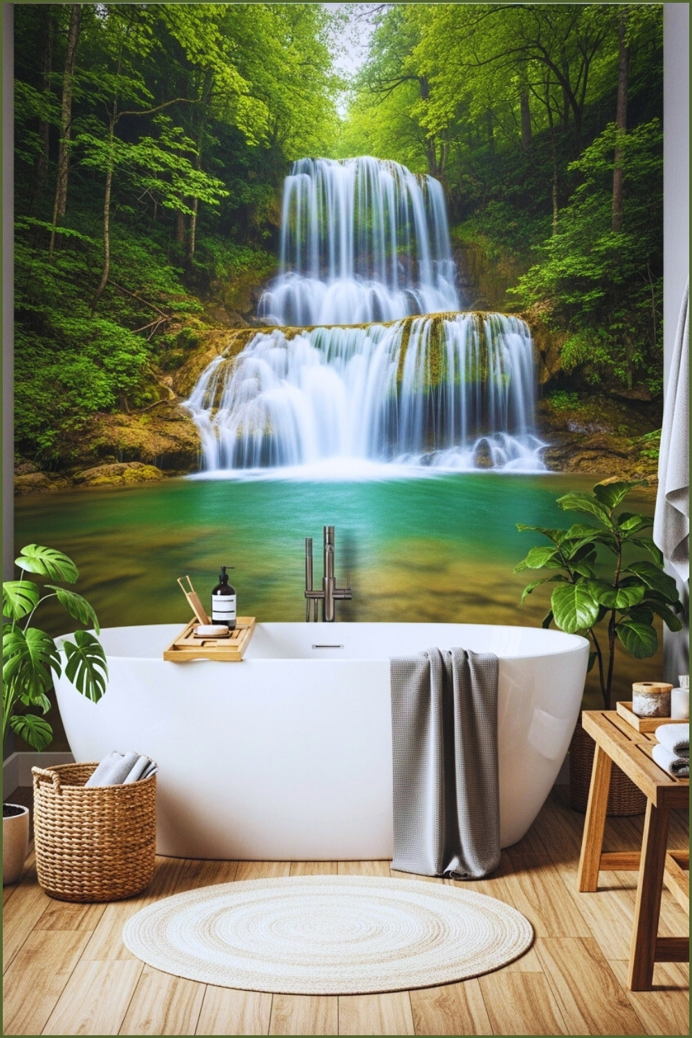 This Bathroom Creates A Calming Retreat With Its Breathtaking