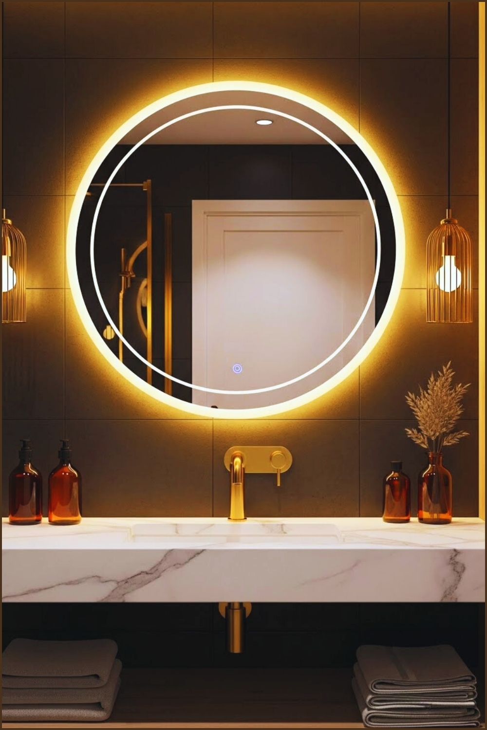 Warm Modern Bathroom Creates A Luxurious And Calming
