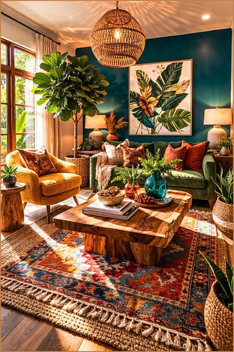 21 Trendy Moody Boho Living Room Ideas for a Cozy and Stylish Space