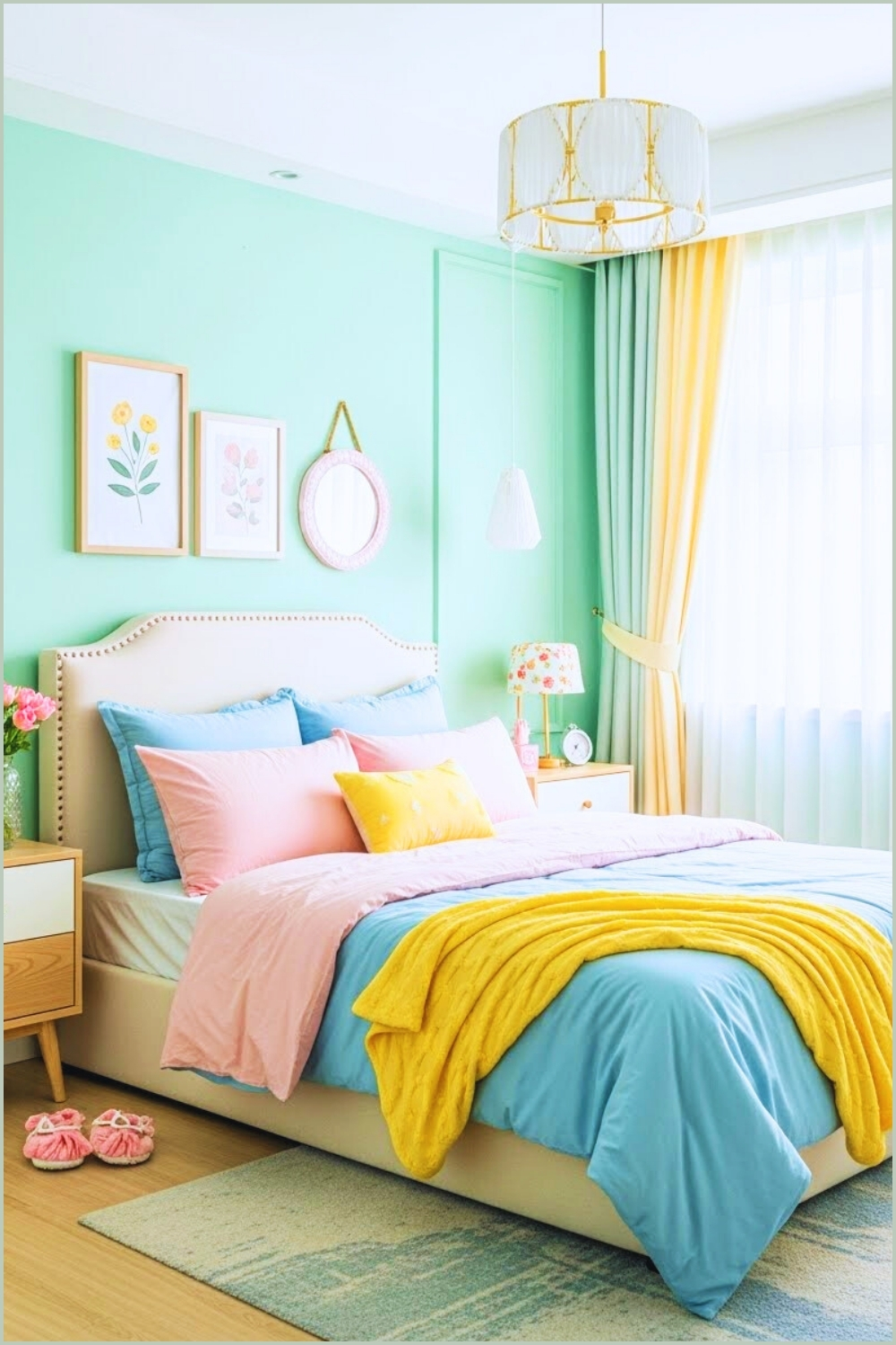 A Bright Pastel Bedroom Inspired By A Toca Boca Color Palette