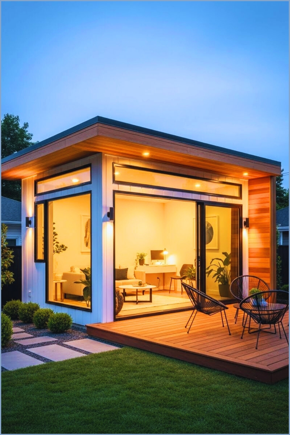 A Modern Backyard Studio With Clean Minimalist Architecture