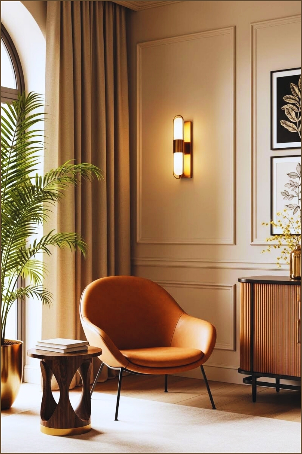 A Sophisticated Art Deco Inspired Reading Nook Featuring