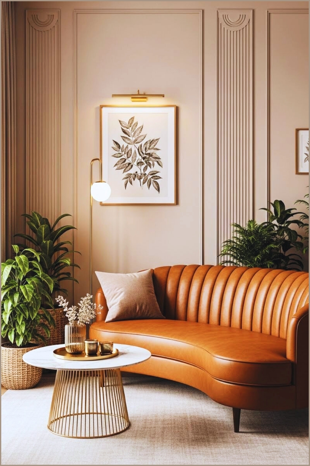 A Stylish Art Deco Inspired Living Room Corner