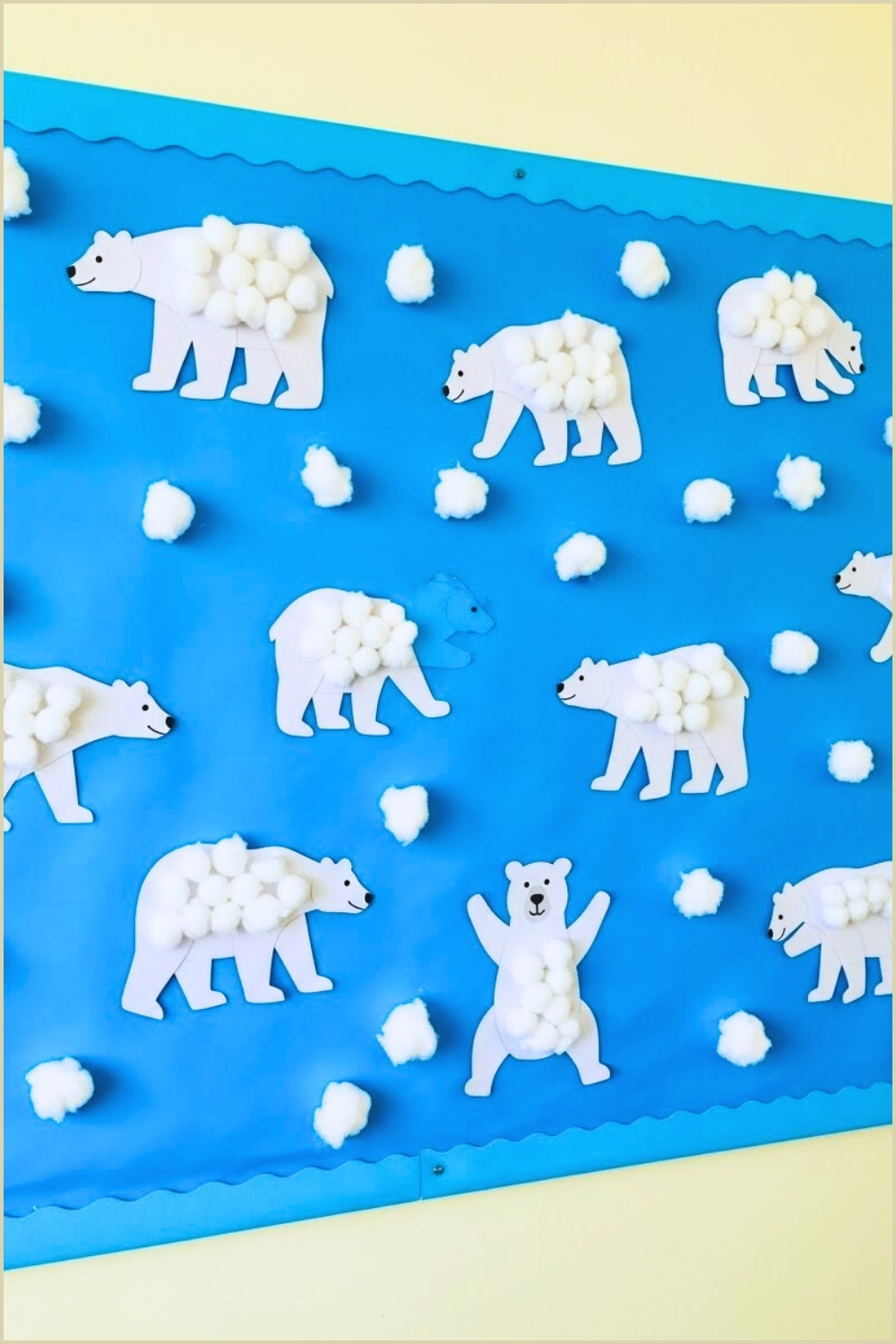 A Winter Themed Classroom Bulletin Board Featuring