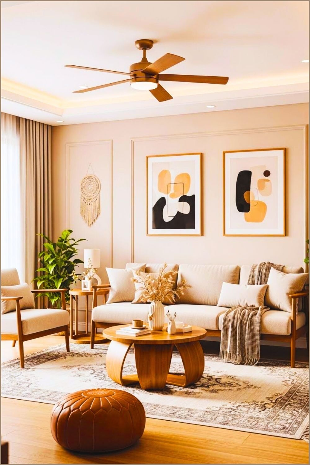Balanced Modern Living Room With Perfectly Scaled Furniture