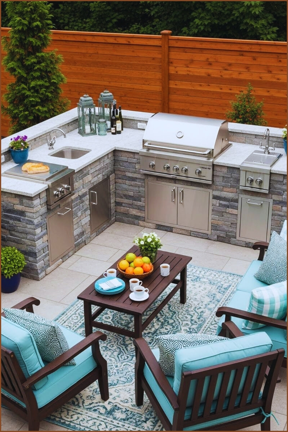 Beautiful Patio Layout Brings Comfort And Style Together