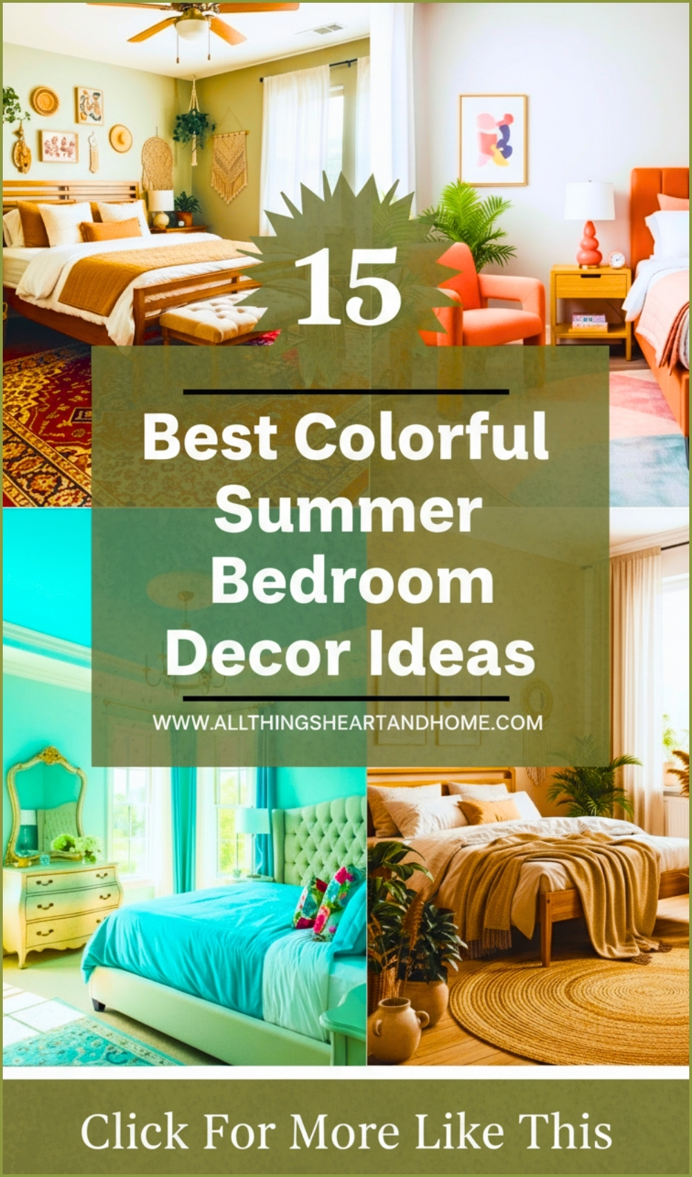 Best Colorful Summer Bedroom Decor Ideas