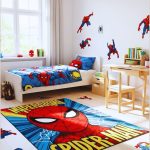 Bright Kids Bedroom Interior With White Walls