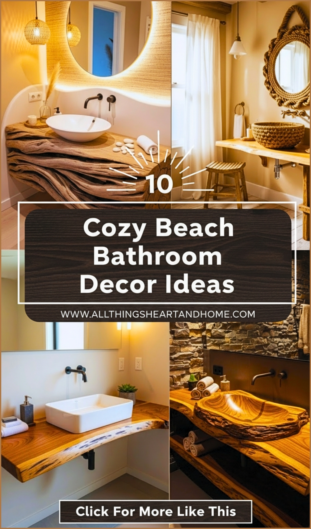 Cozy Beach Bathroom Decor Ideas